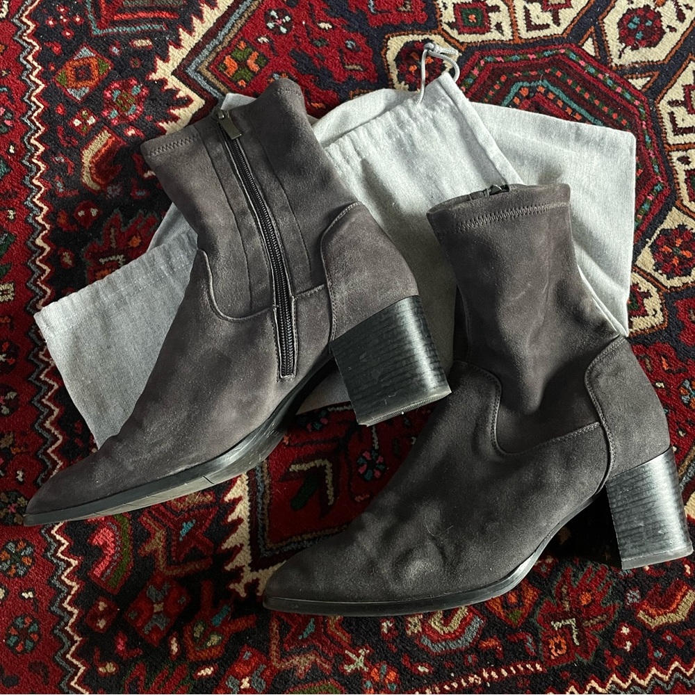 Aquatalia Leather Heeled Boots